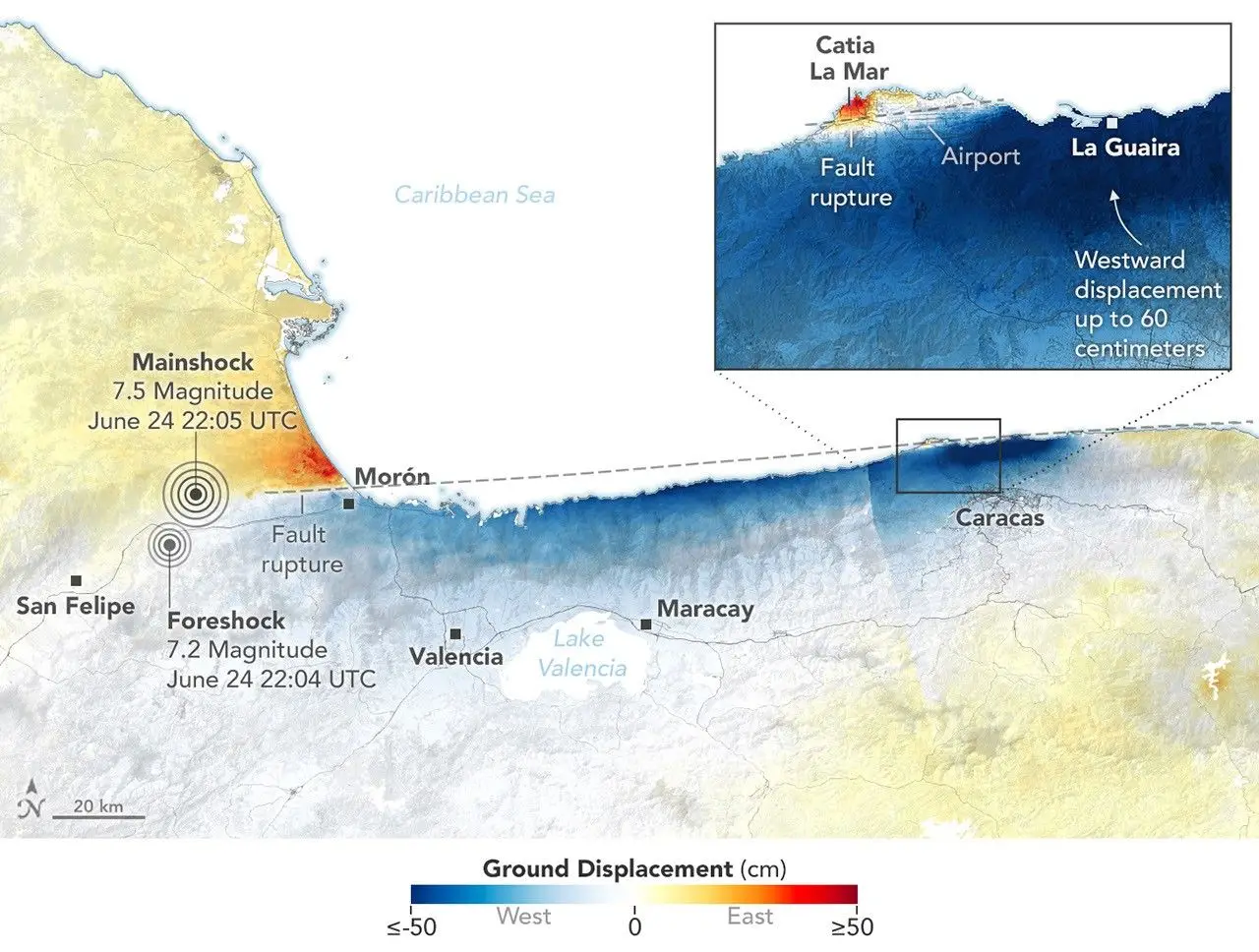 Yaracuy y La Guaira, Venezuela · 24 de junio de 2026 · M 7,2 y 7,5